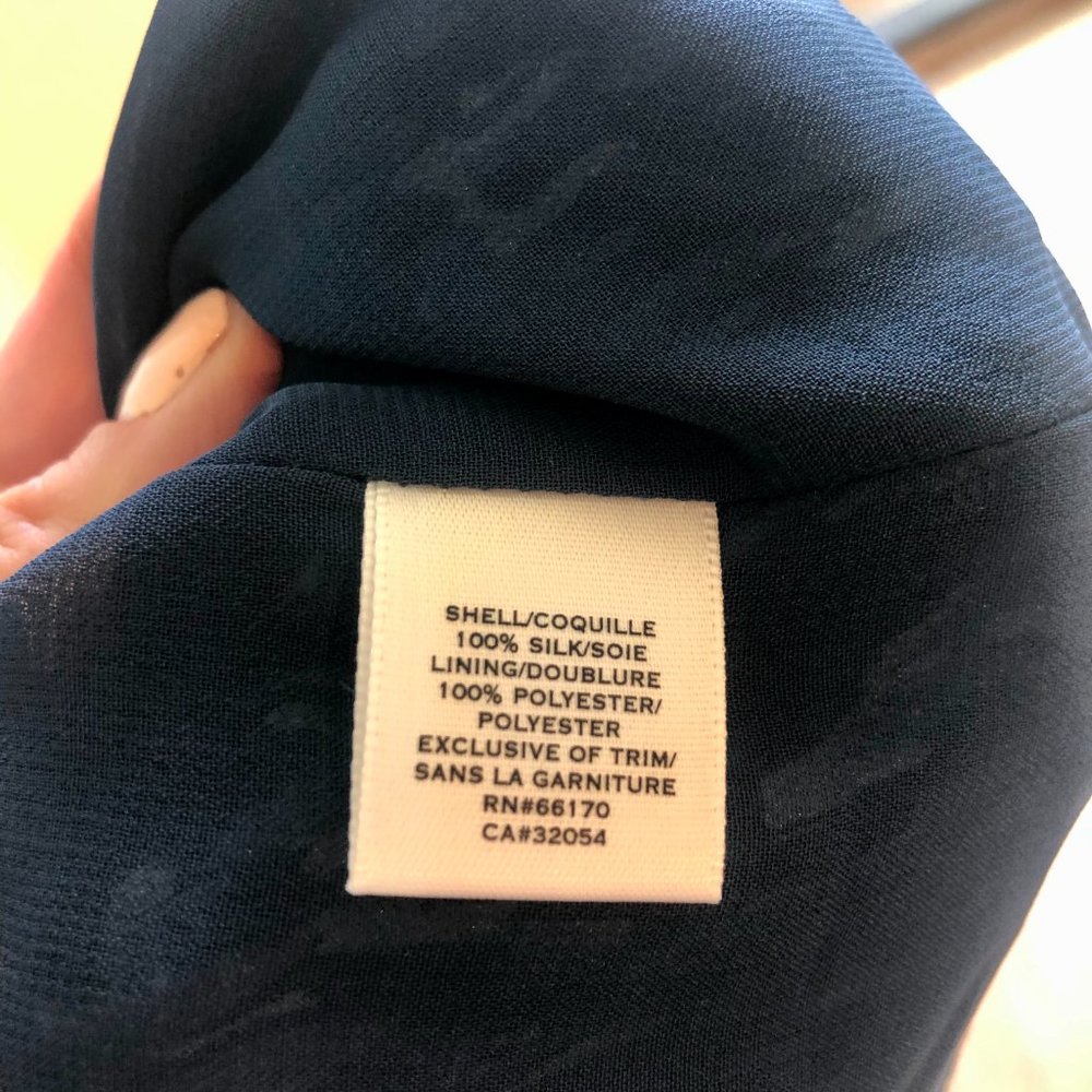 Anthropologie blue washed silk thin strap dress - Picture 6 of 6